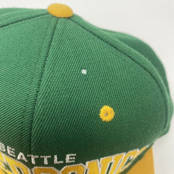 Supersonics Wool Hat Mitchell Ness Snapback Basketball Cap Hardwood Classics - Picture 8 of 8